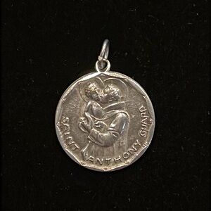 Sterling Saint Anthony Guardian Pendant
